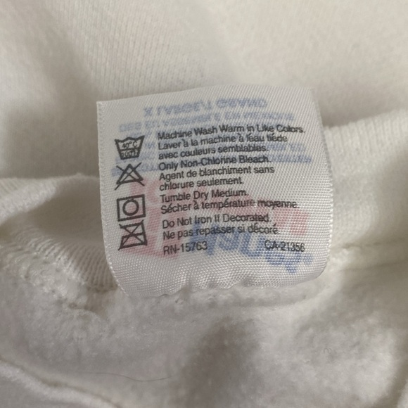 Vintage Hanes UW Badgers Rose Bowl 1994 White Crewneck Sweatshirt XL - Picture 10 of 10